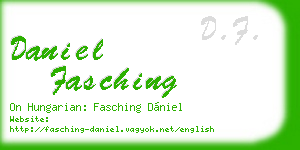 daniel fasching business card