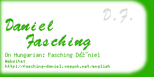 daniel fasching business card